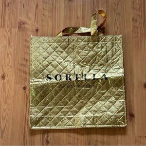 Sorella Apothecary Gold Shopping Tote NWOT